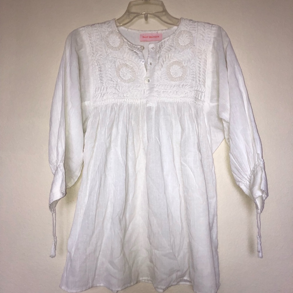 Saint Beatrice Peasant Tunic Top